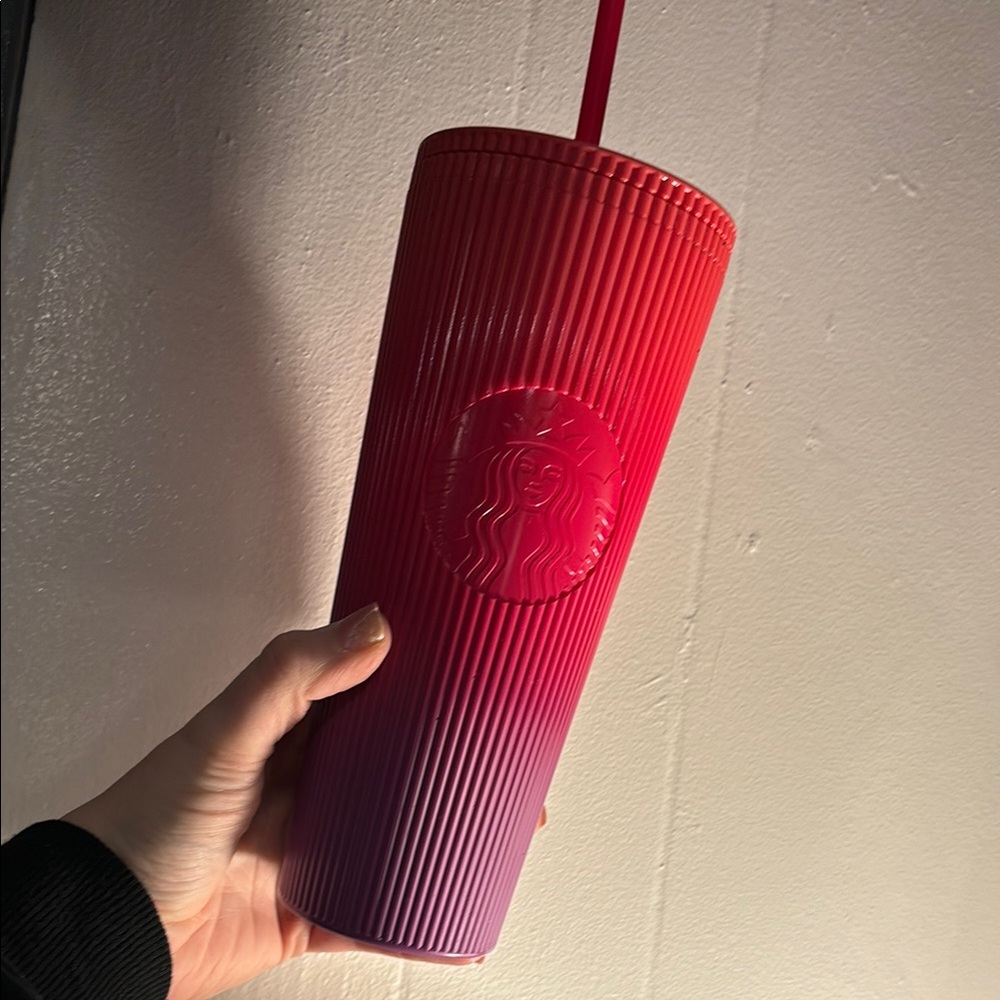 Starbucks Red and Purple Tumbler